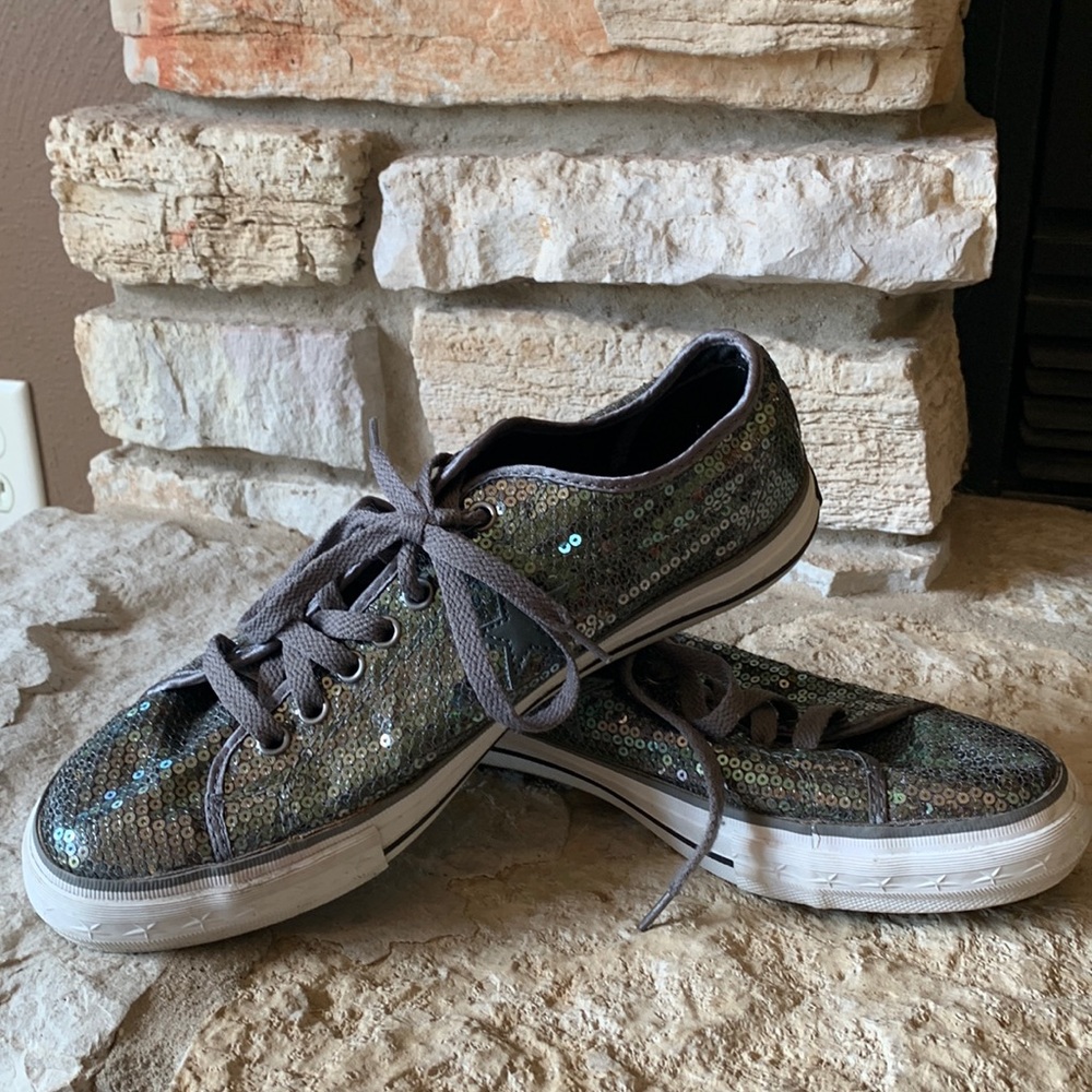Converse sequin shoes